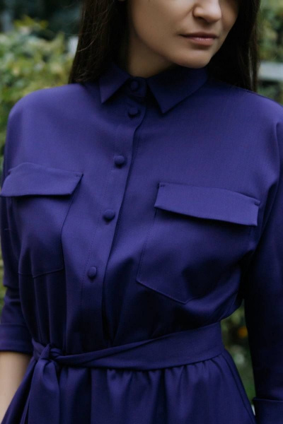 Платье KRASA - Danaida 154-20 фиолетовый - фото 4