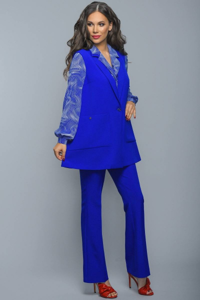 Блуза Teffi Style L-1349 волна_мажорель - фото 2
