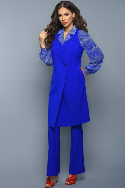 Блуза Teffi Style L-1349 волна_мажорель - фото 4