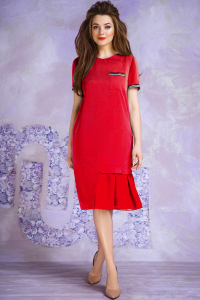 Платье Магия моды 1403 красный - фото 1
