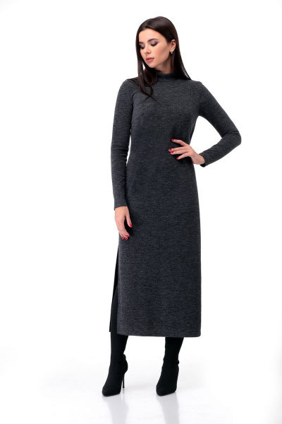 Жилет, платье Мишель стиль 914 серый - фото 1