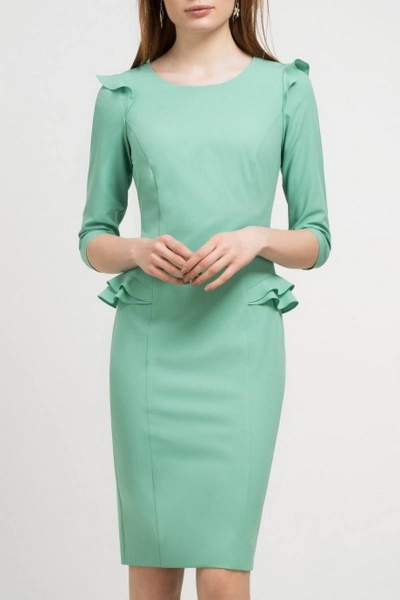 Платье DIVINA D1.012 зеленый - фото 1