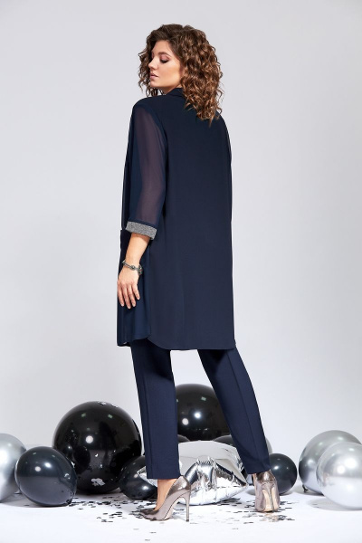 Блуза, брюки, топ Милора-стиль 831 синий - фото 2