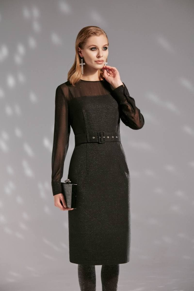 Платье VIZANTI 8162 черный - фото 3