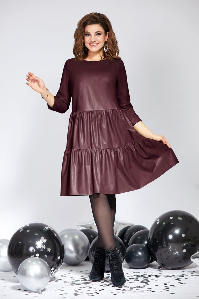 Платье Милора-стиль 822 винный - фото 1