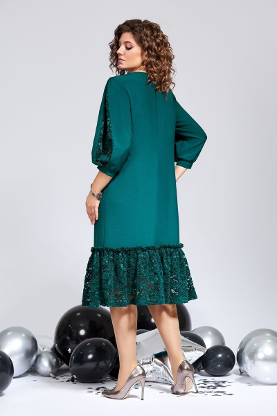 Платье Милора-стиль 844 зеленый - фото 2