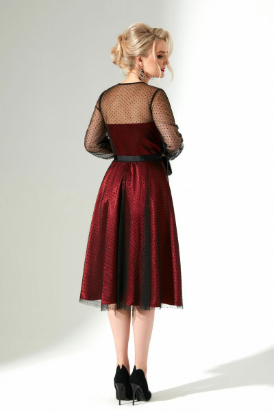 Платье, юбка съемная Euromoda 325 красный+черный - фото 2