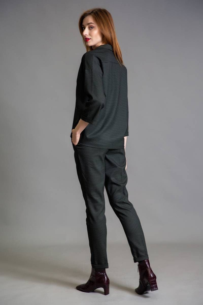 Блуза, брюки Ivera 784 черный, серый, коричневый - фото 2