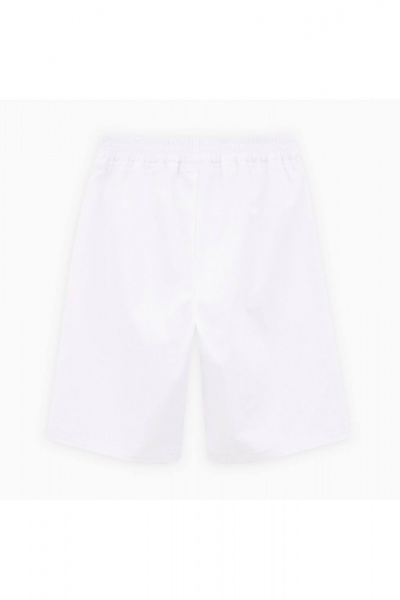 Шорты из твила для девочки с карманами и репсовой тесьмой Bell Bimbo 251232 белый - фото 3
