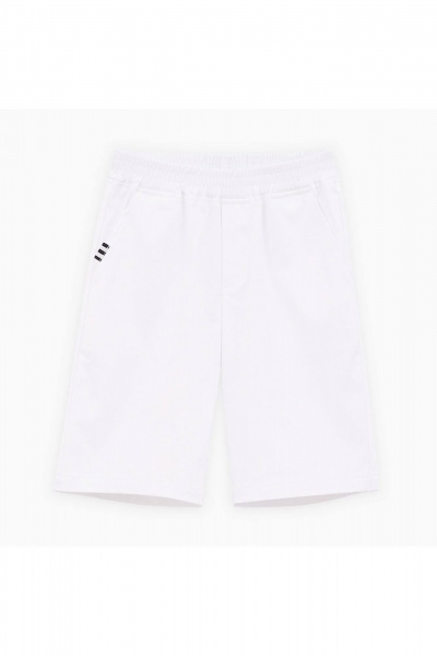 Шорты из твила для девочки с карманами и репсовой тесьмой Bell Bimbo 251232 белый - фото 1