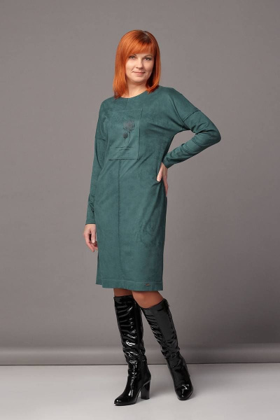 Платье Соджи 460 зеленый - фото 1