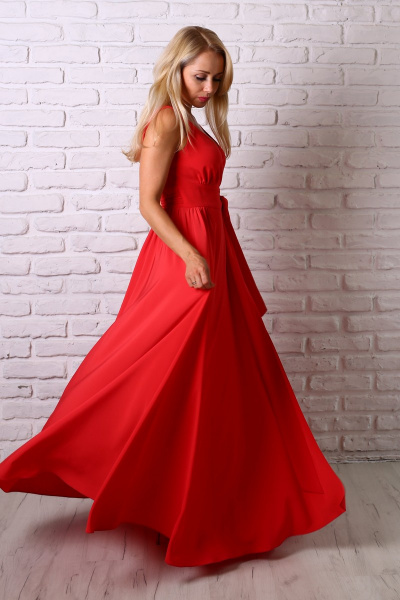 Платье Avila 0632 красный - фото 3