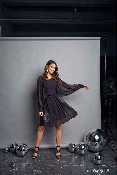 Платье Rami 5058 черный - фото 5