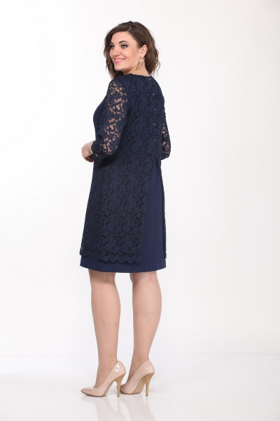 Платье Lady Style Classic 1493/5 синий - фото 3