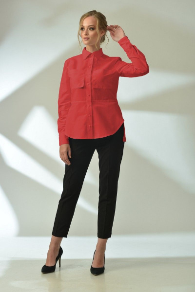 Блуза MAX 1-016К красный - фото 1