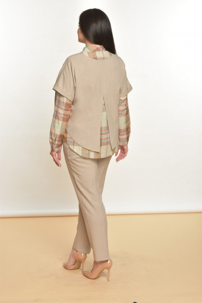 Блуза, брюки, джемпер Lady Style Classic 1303 беж - фото 2