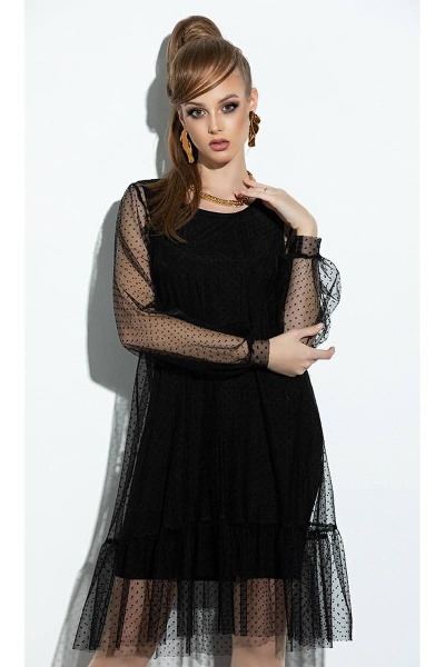 Платье Diva 1209 черный - фото 3