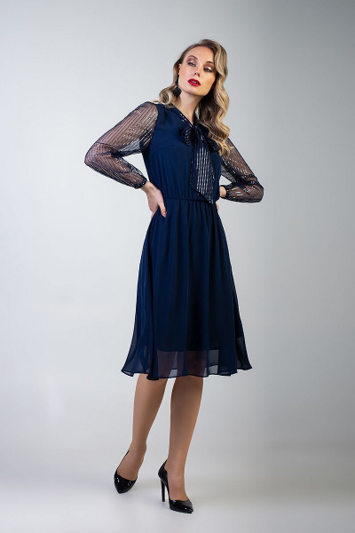Платье MARIKA 356 темно-синий - фото 1