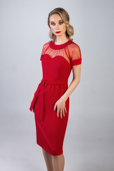 Платье MARIKA 357 красный - фото 2