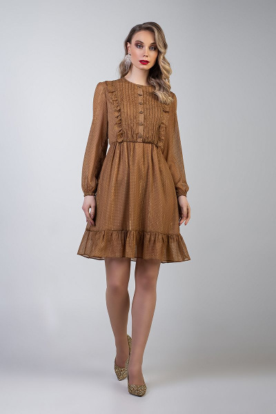 Платье MARIKA 359 коричневый - фото 2