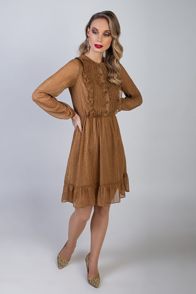 Платье MARIKA 359 коричневый - фото 1