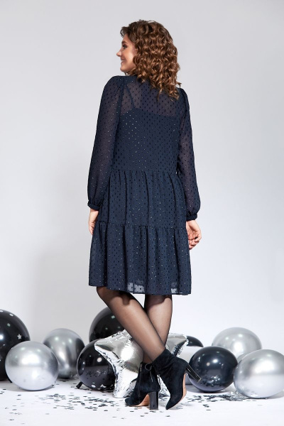Платье Милора-стиль 848 синий - фото 2