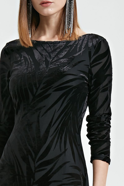 Платье Moveri by Larisa Balunova 5453 черный - фото 4