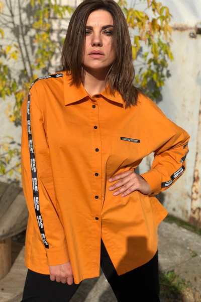 Блуза, брюки, жилет Runella 1441 оранжевый - фото 9