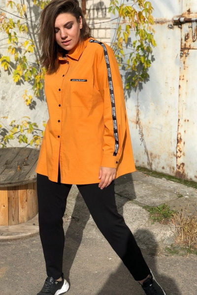 Блуза, брюки, жилет Runella 1441 оранжевый - фото 4