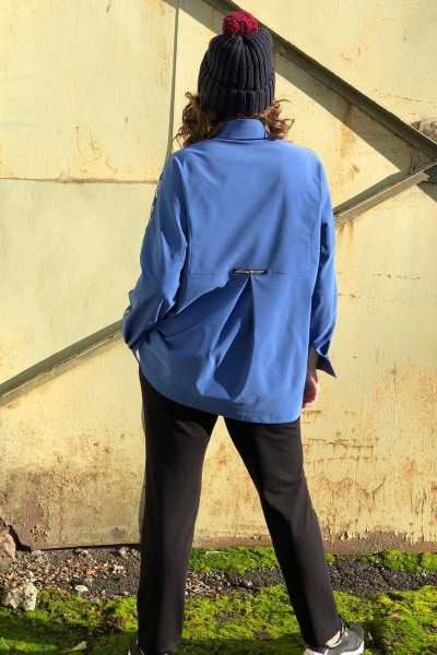 Блуза, брюки, жилет Runella 1441 василек - фото 4