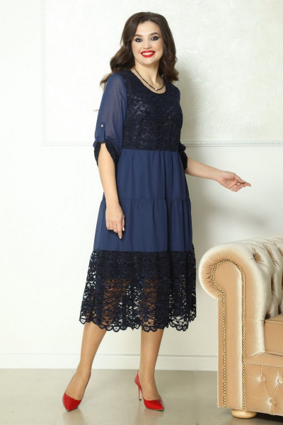 Платье Solomeya Lux 778 синий - фото 2