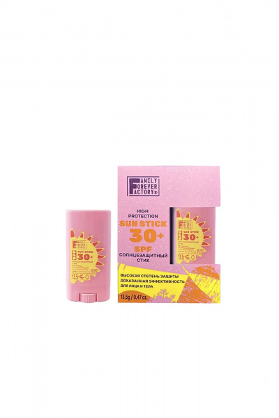 Стик FAMILY FOREVER FACTORY Sun Care Солнцезащитный стик SPF30, 13,5г - фото 1