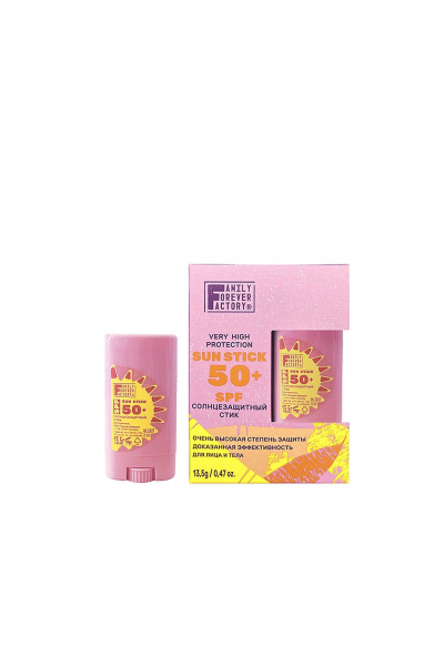 Стик FAMILY FOREVER FACTORY Sun Care Солнцезащитный стик SPF50, 13,5г - фото 1