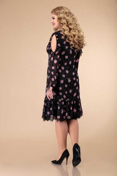 Платье Svetlana-Style 1177 черный_цветы - фото 2