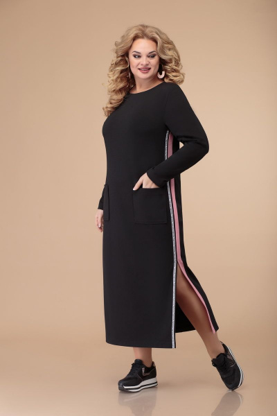 Жакет, платье Svetlana-Style 1501 черный+розовый - фото 3