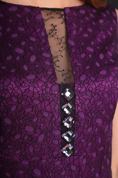 Платье Viola Style 0807 фиолетовый - фото 6