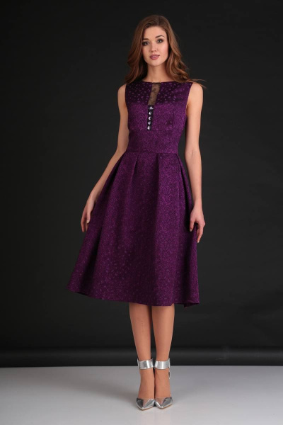 Платье Viola Style 0807 фиолетовый - фото 4