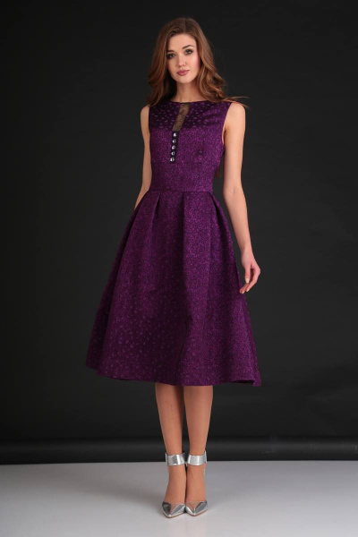 Платье Viola Style 0807 фиолетовый - фото 1