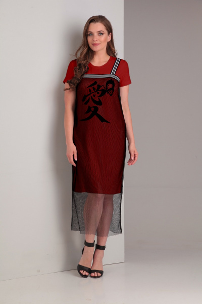 Платье, сарафан Диомант 1321 красный - фото 1