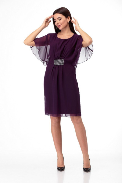 Платье Anelli 139 фиолетовый - фото 2