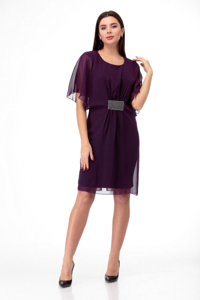 Платье Anelli 139 фиолетовый - фото 1