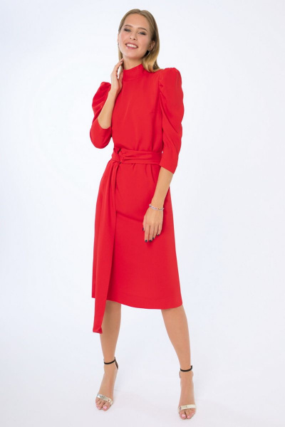 Платье LaVeLa L10174 красный - фото 1