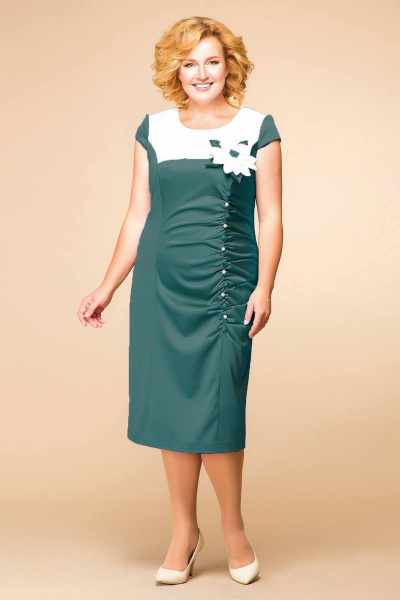 Платье Romanovich Style 1-916 изумруд - фото 2