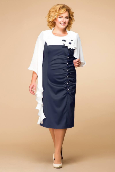 Платье Romanovich Style 1-916 темно-синий - фото 1