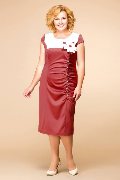 Платье Romanovich Style 1-916 красный - фото 2