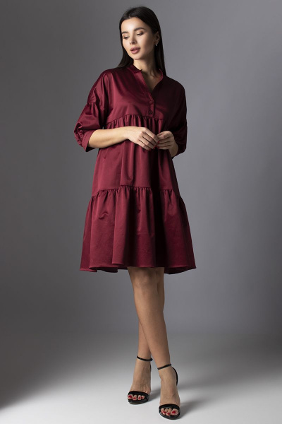 Платье VIZAVI 635 бордовый - фото 3