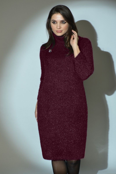 Платье Angelina 625 бордо - фото 2