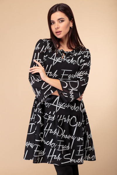 Платье Svetlana-Style 1374 черный+буквы - фото 3