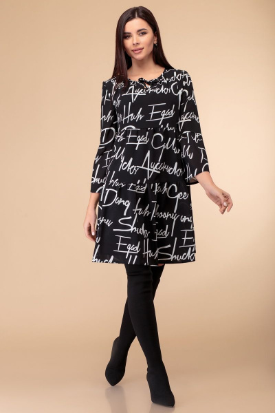 Платье Svetlana-Style 1374 черный+буквы - фото 1