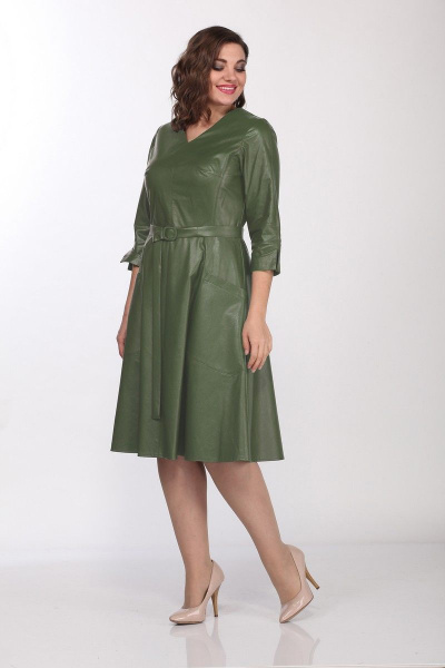 Платье Lady Style Classic 1943/5 зеленый - фото 1